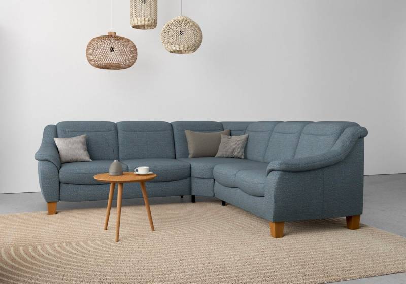 Home affaire Ecksofa Caldera L-Form, Federkern, wahlweise mit Kopfteilverstellung, Bettfunktion, Bettkasten von Home affaire