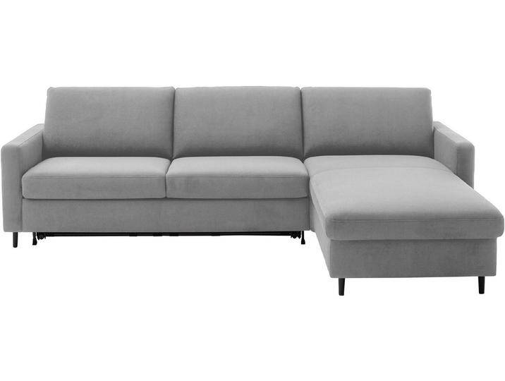 Home affaire Ecksofa Calestra, Bezug Easy Care, Dauerschlaffunktion in 2 Qualitäten, L-Form, whlw. Kaltschaummatratze RG40 oder Premium RG55, in 3 Breiten, grau von Home-affaire