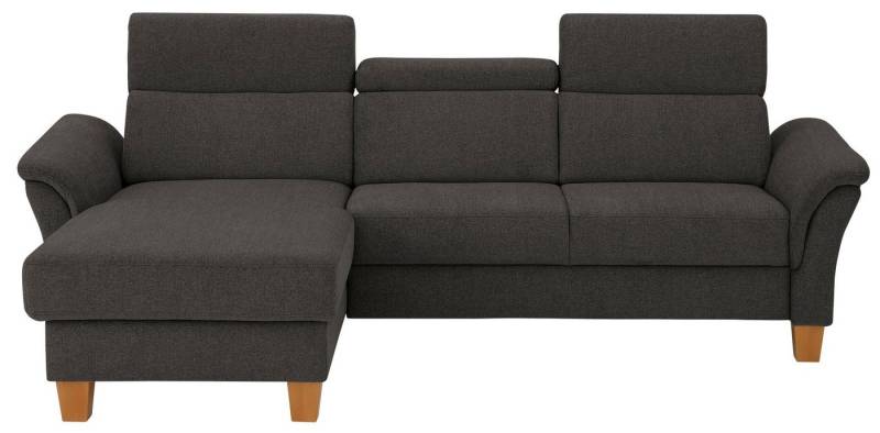 Home affaire Ecksofa Conville L-Form, Federkern, wahlweise mit Bettfunktion und Bettkasten bzw. Stauraum von Home affaire