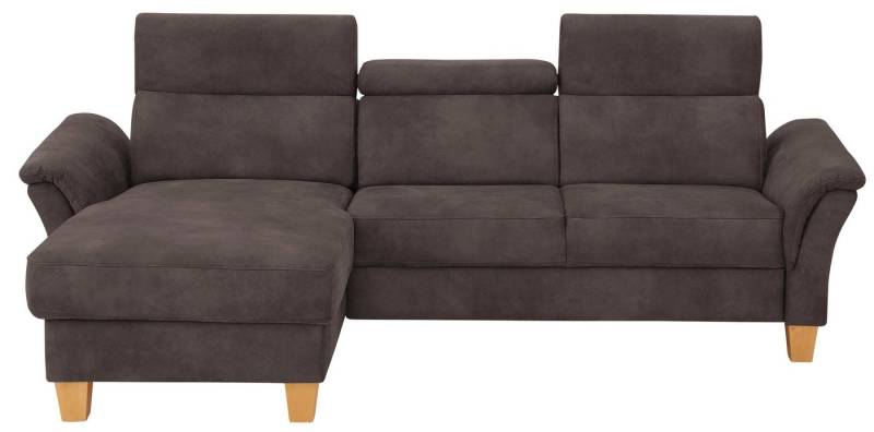 Home affaire Ecksofa Conville L-Form, Federkern, wahlweise mit Bettfunktion und Bettkasten bzw. Stauraum von Home affaire