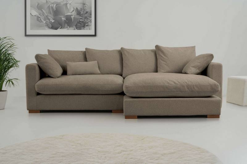 Home affaire Ecksofa Coray, Breite 266 cm, extra weich und kuschelig, mit Federn und Daunen von Home affaire