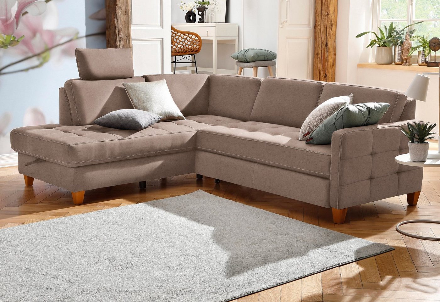 Home affaire Ecksofa Earl L-Form, wahlweise auch mit Bettfunktion oder Bettfunktion mit Bettkasten Home affaire Ecksofa Earl L-Form, wahlweise auch mit Bettfunktion oder Bettfunktion mit Bettkasten von Home affaire