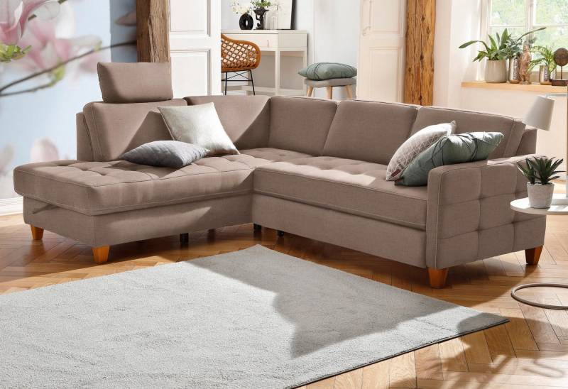 Home affaire Ecksofa Earl L-Form, wahlweise auch mit Bettfunktion oder Bettfunktion mit Bettkasten von Home affaire