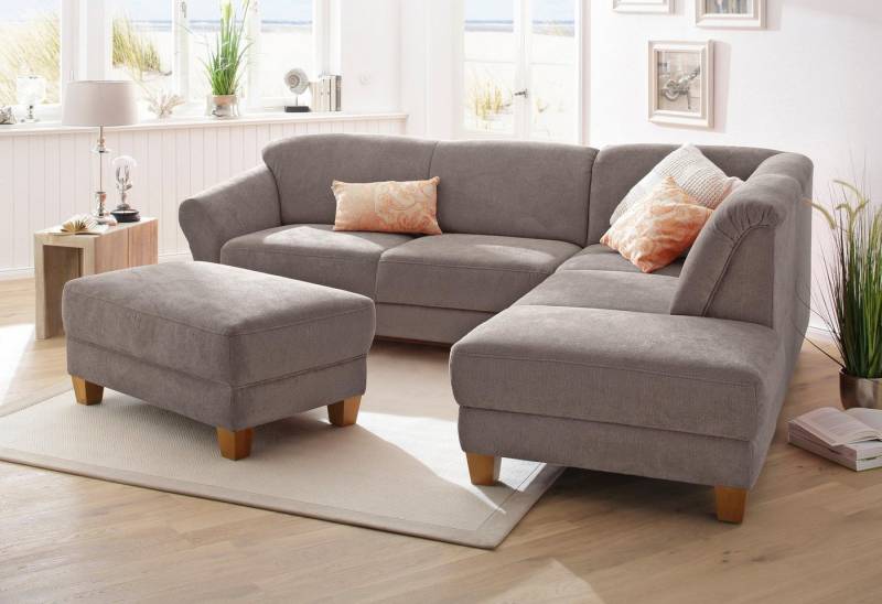 Home affaire Ecksofa Gotland L-Form, wahlweise mit Sitztiefenverstellung + Bettkasten von Home affaire
