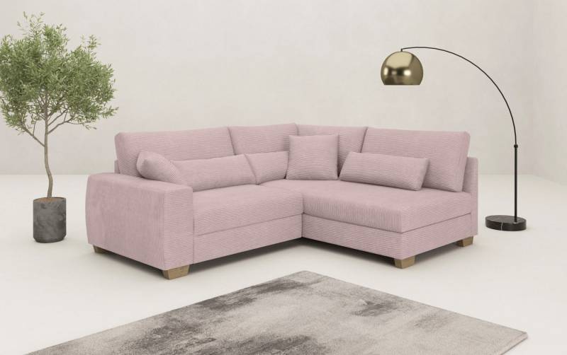 Mr. Couch Ecksofa Hilla L-Form, Mit Federkern, wahlweise mit Bettfunktion und Taschenfederkern Mr. Couch Ecksofa Hilla L-Form, Mit Federkern, wahlweise mit Bettfunktion und Taschenfederkern von Mr. Couch