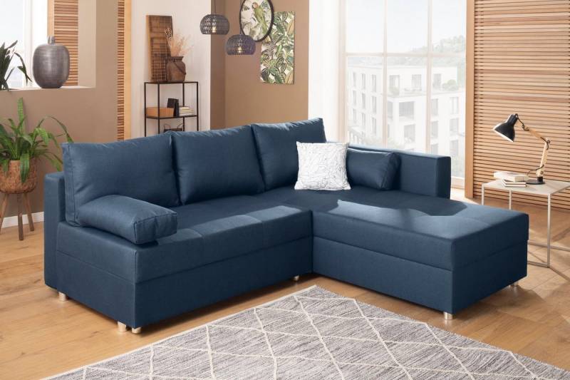 Home affaire Ecksofa Italia L-Form, mit Bettfunktion und Bettkasten, Federkern-Polsterung von Home affaire