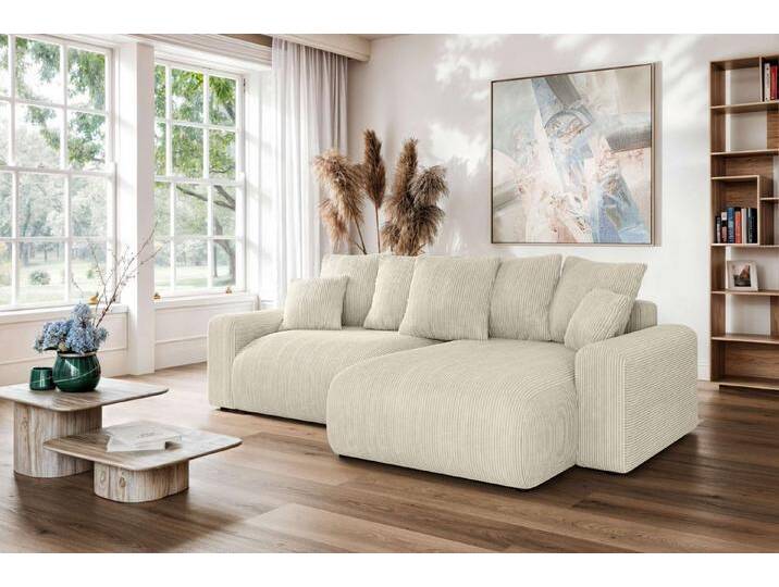 Home affaire Ecksofa LAKESIDE klein mit Bettfunktion und Bettkasten, B/T/H 235/142/84 cm, L-Form, Recamiere beidseitig montierbar, mit Wellenunterfederung Home affaire Ecksofa LAKESIDE klein mit Bettfunktion und Bettkasten, B/T/H 235/142/84 cm, L-Form, Recamiere beidseitig montierbar, mit Wellenunterfederung von Home-affaire