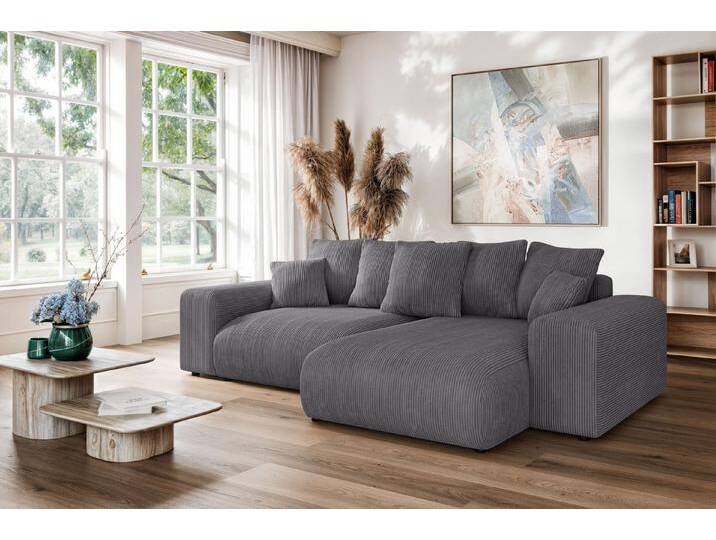 Home affaire Ecksofa LAKESIDE mit Bettfunktion und Bettkasten, B/T/H 257/166/84 cm, L-Form, Recamiere beidseitig montierbar, mit Wellenunterfederung Home affaire Ecksofa LAKESIDE mit Bettfunktion und Bettkasten, B/T/H 257/166/84 cm, L-Form, Recamiere beidseitig montierbar, mit Wellenunterfederung von Home-affaire