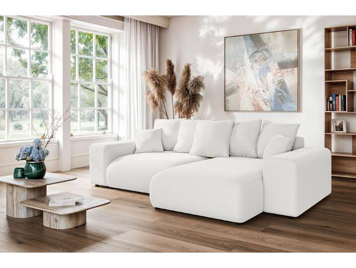 Home affaire Ecksofa LAKESIDE mit Bettfunktion und Bettkasten, B/T/H 257/166/84 cm, L-Form, Recamiere beidseitig montierbar, mit Wellenunterfederung Home affaire Ecksofa LAKESIDE mit Bettfunktion und Bettkasten, B/T/H 257/166/84 cm, L-Form, Recamiere beidseitig montierbar, mit Wellenunterfederung von Home-affaire