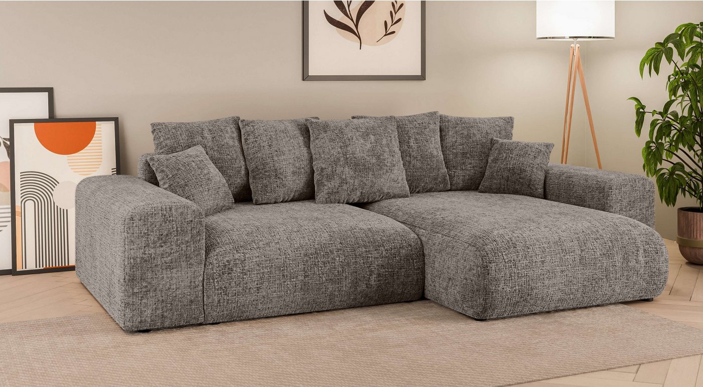 Home affaire Ecksofa LAKESIDE mit Bettfunktion und Bettkasten, B/T/H 257/166/84 cm, L-Form, Recamiere beidseitig montierbar, mit Wellenunterfederung Home affaire Ecksofa LAKESIDE mit Bettfunktion und Bettkasten, B/T/H 257/166/84 cm, L-Form, Recamiere beidseitig montierbar, mit Wellenunterfederung von Home affaire