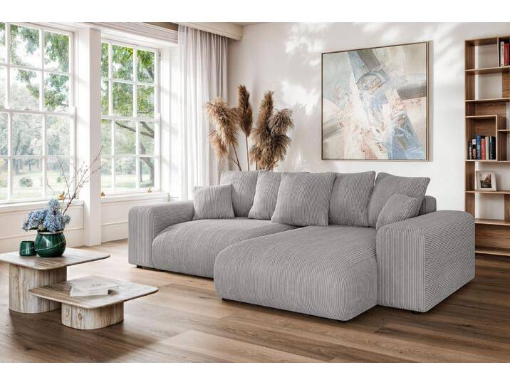 Home affaire Ecksofa LAKESIDE mit Bettfunktion und Bettkasten, B/T/H 257/166/84 cm, L-Form, Recamiere beidseitig montierbar, mit Wellenunterfederung Home affaire Ecksofa LAKESIDE mit Bettfunktion und Bettkasten, B/T/H 257/166/84 cm, L-Form, Recamiere beidseitig montierbar, mit Wellenunterfederung von Home-affaire