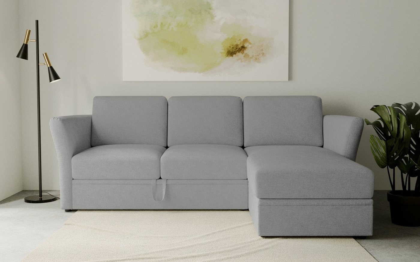 Home affaire Ecksofa Lavars, L-Form, Schlafsofa, mit Bettfunktion und Stauraum, in zwei verschiedenen Bezugsqualitäten Home affaire Ecksofa Lavars, L-Form, Schlafsofa, mit Bettfunktion und Stauraum, in zwei verschiedenen Bezugsqualitäten von Home affaire