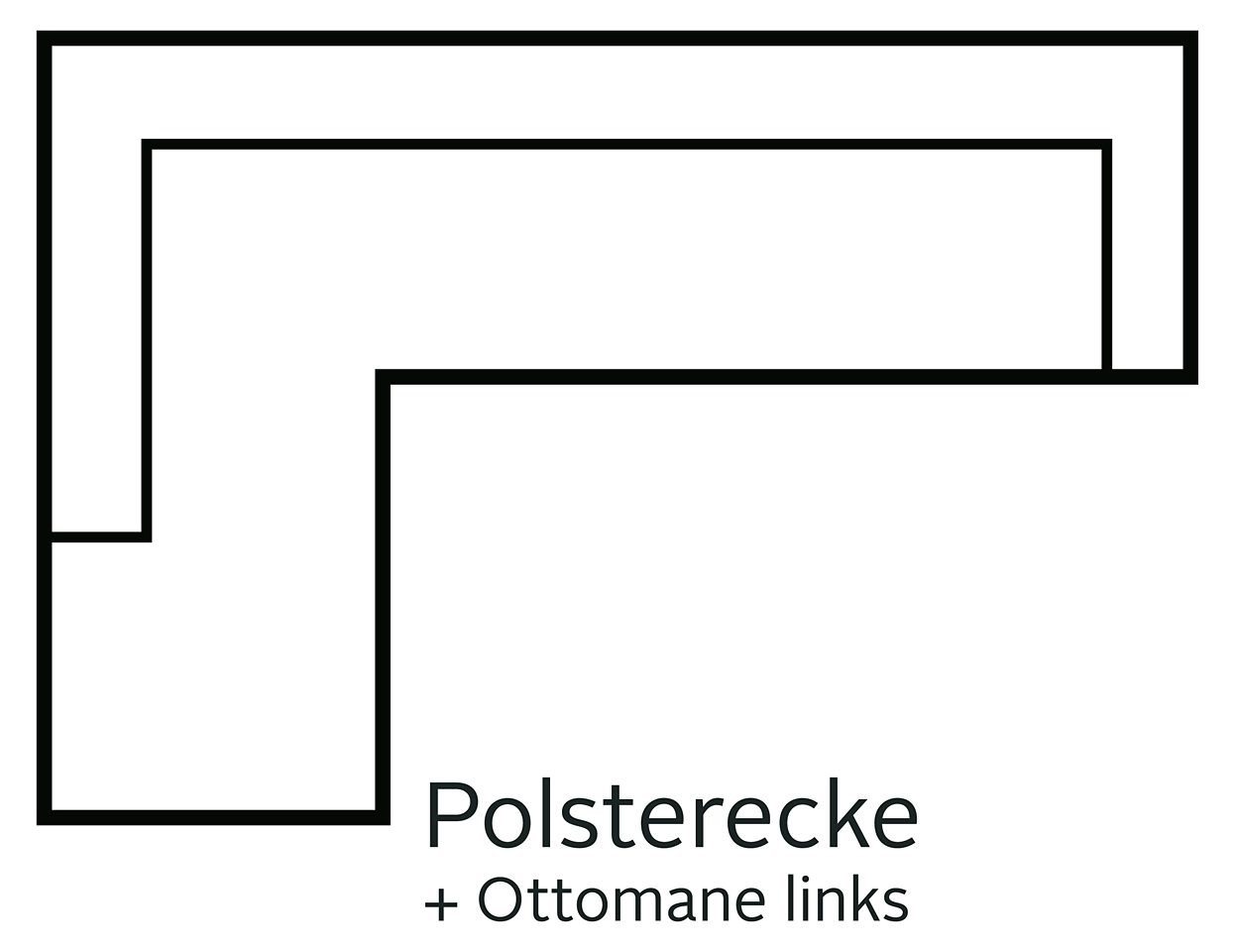 Home affaire Ecksofa MARSEILLE (279/152cm), Recamiere rechts/links wählbar, Massivholzbeine aus Eiche, in verschieden Bezügen und Farbvarianten von Home affaire