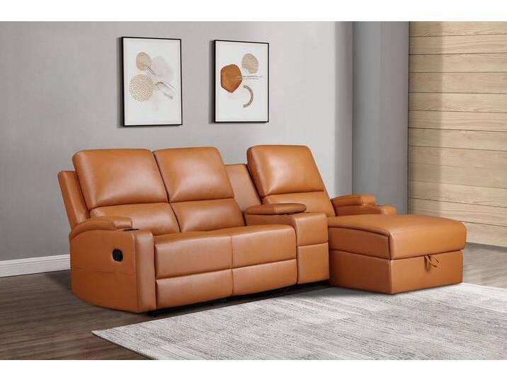 Home affaire Ecksofa Napori Multimediasofa, 3er Kinosessel XXL, L-Form, Kinosofa mit Relaxfunktion von Home-affaire