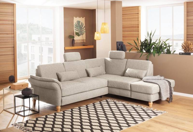Home affaire Ecksofa Palace L-Form, incl. Sitztiefenverstellung, wahlweise mit Bettfunktion und Stauraum von Home affaire