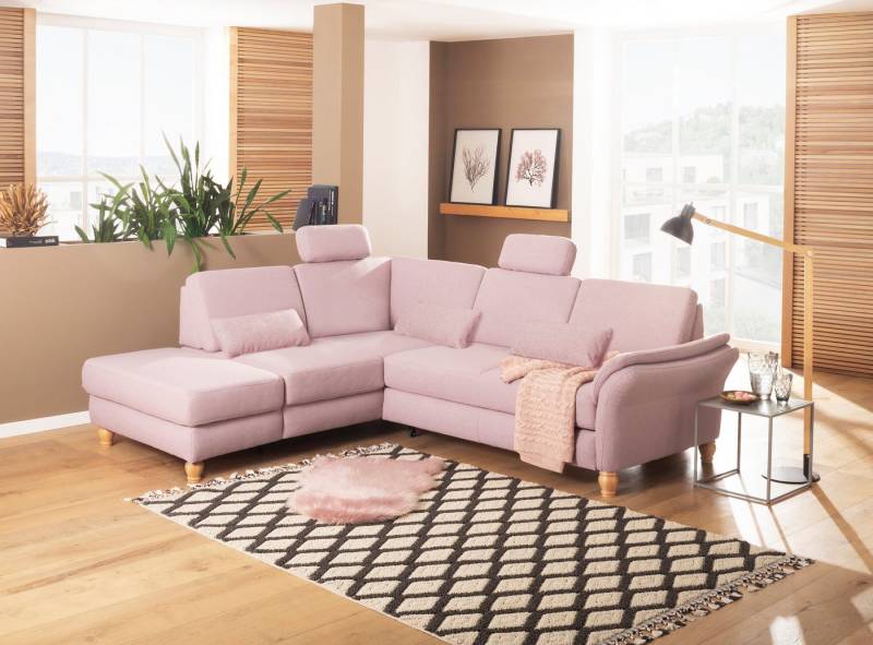 Home affaire Ecksofa Palace L-Form, incl. Sitztiefenverstellung, wahlweise mit Bettfunktion und Stauraum von Home affaire