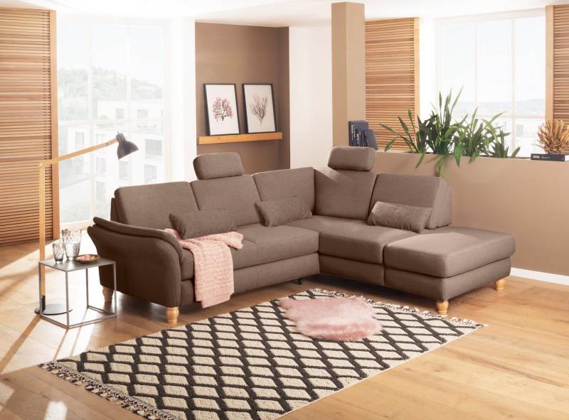 Home affaire Ecksofa Palace L-Form, incl. Sitztiefenverstellung, wahlweise mit Bettfunktion und Stauraum von Home affaire