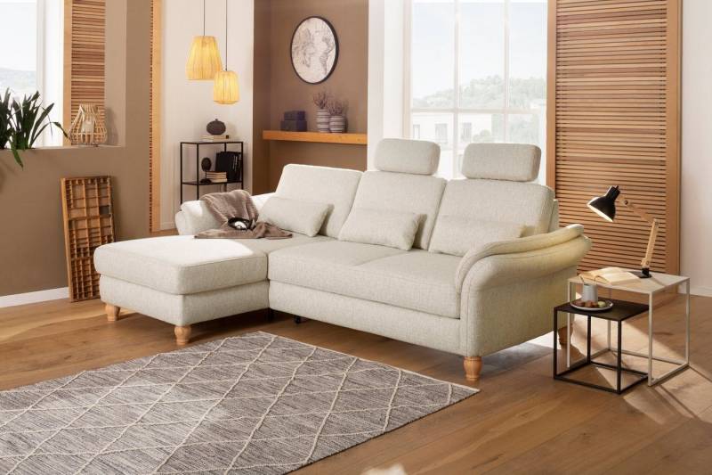 Home affaire Ecksofa Palace L-Form, incl. Sitztiefenverstellung, wahlweise mit Bettfunktion und Stauraum von Home affaire