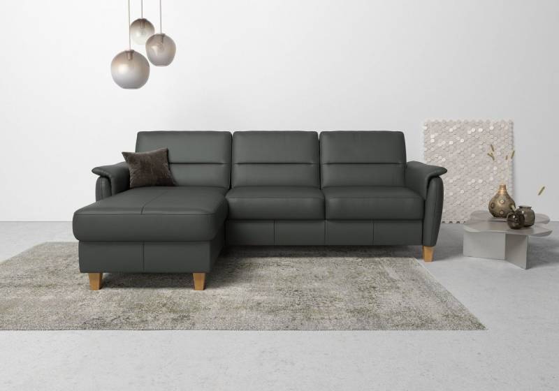 Home affaire Ecksofa Palmera L-Form, Federkern, wahlweise mit Bettfunktion und mit/ohne Bettkasten von Home affaire