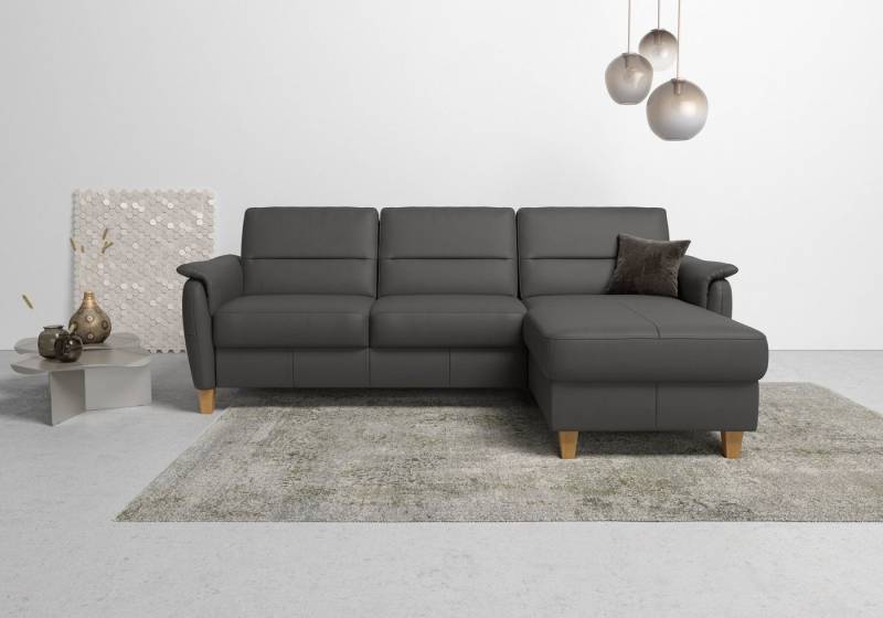 Home affaire Ecksofa Palmera L-Form, Federkern, wahlweise mit Bettfunktion und mit/ohne Bettkasten von Home affaire