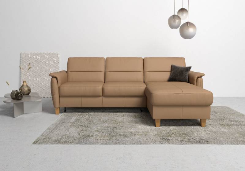 Home affaire Ecksofa Palmera L-Form, Federkern, wahlweise mit Bettfunktion und mit/ohne Bettkasten von Home affaire