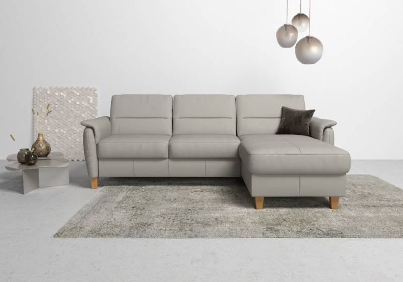 Home affaire Ecksofa Palmera L-Form, Federkern, wahlweise mit Bettfunktion und mit/ohne Bettkasten von Home affaire