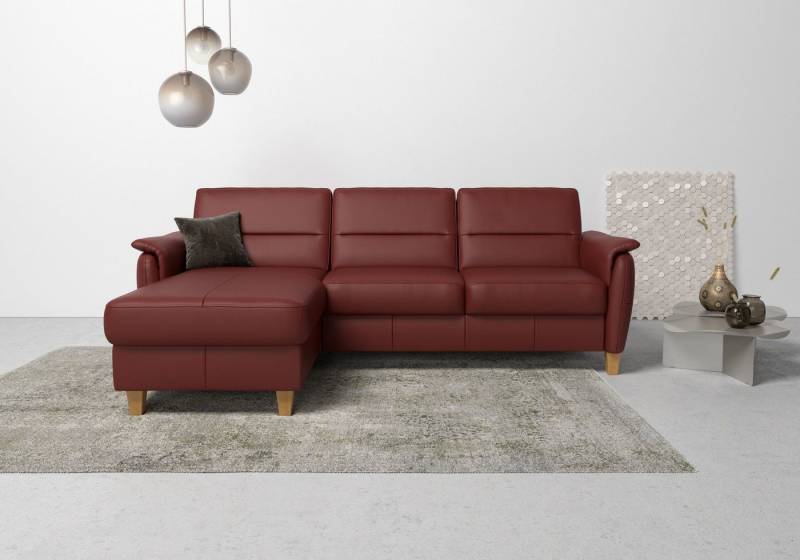 Home affaire Ecksofa Palmera L-Form, Federkern, wahlweise mit Bettfunktion und mit/ohne Bettkasten von Home affaire