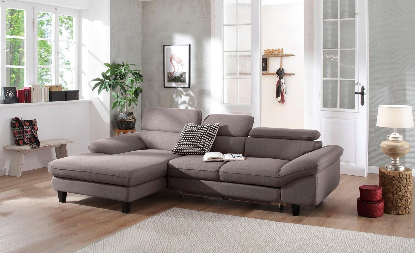 Home affaire Ecksofa Pilot L-Form, wahlweise mit Bettfunktion und Bettkasten von Home affaire