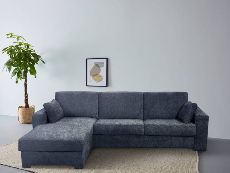 Home affaire Ecksofa Roma "L" Dauerschlaffunktion, mit Unterfederung, Matratzenhöhe 14cm, Liegemaße ca 163x198 cm, L-Form von Home affaire