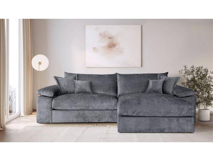 Home affaire Ecksofa Soft&Cosy XXL L-Form - Breite 303 cm, Mega-Sofa, Cord oder Chenille-Struktur, Federkern-Polsterung, grau, dunkelgrau Home affaire Ecksofa Soft&Cosy XXL L-Form - Breite 303 cm, Mega-Sofa, Cord oder Chenille-Struktur, Federkern-Polsterung, grau, dunkelgrau von Home-affaire