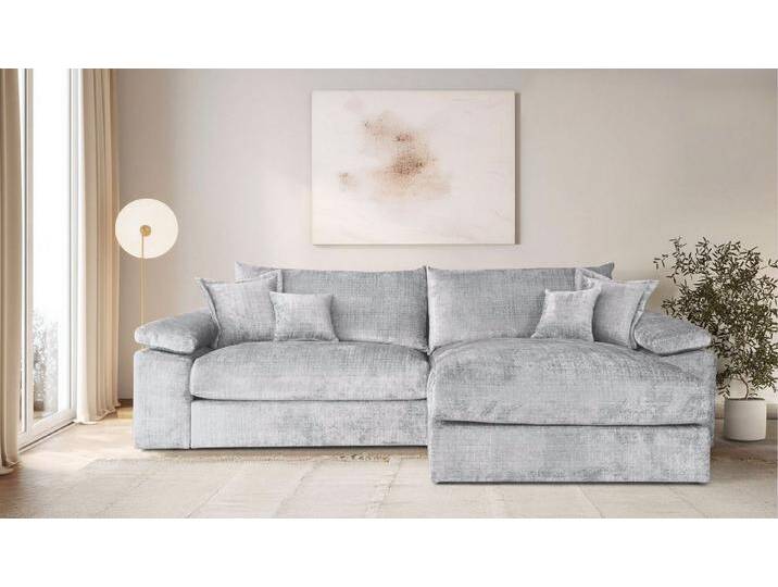 Home affaire Ecksofa Soft&Cosy XXL L-Form - Breite 303 cm, Mega-Sofa, Cord oder Chenille-Struktur, Federkern-Polsterung, grau, hellgrau Home affaire Ecksofa Soft&Cosy XXL L-Form - Breite 303 cm, Mega-Sofa, Cord oder Chenille-Struktur, Federkern-Polsterung, grau, hellgrau von Home-affaire