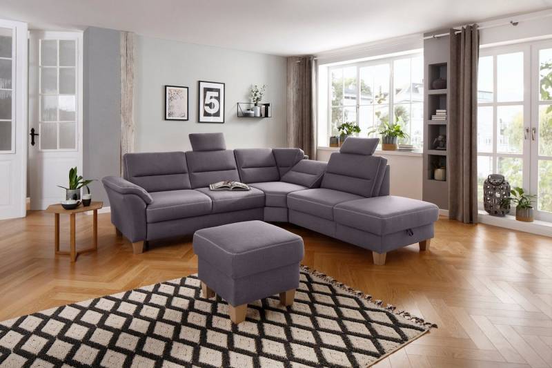 Home affaire Ecksofa Soleo L-Form, komfortabel durch Trapezecke mit Relaxfunktion, auch mit Bettfunktion von Home affaire