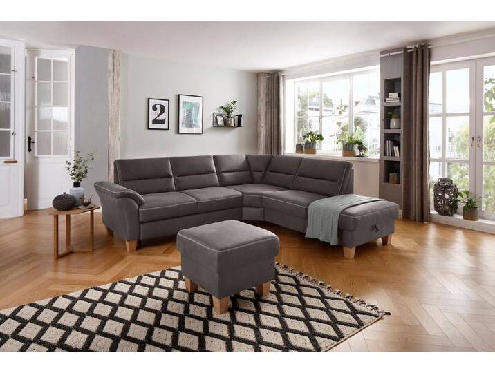 Home affaire Ecksofa Soleo L-Form, komfortabel durch Trapezecke mit Relaxfunktion, auch mit Bettfunktion von Home-affaire