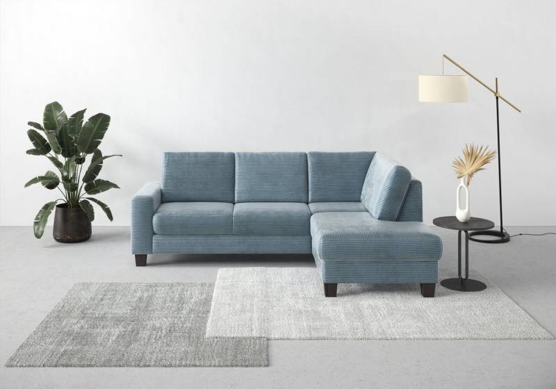 Home affaire Ecksofa Summer L-Form, mit Ottomane, mit oder ohne Bettfunktion und Bettkasten, Cord-Bezug von Home affaire