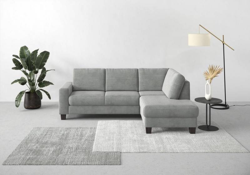 Home affaire Ecksofa Summer L-Form, mit Ottomane, mit oder ohne Bettfunktion und Bettkasten, Cord-Bezug von Home affaire