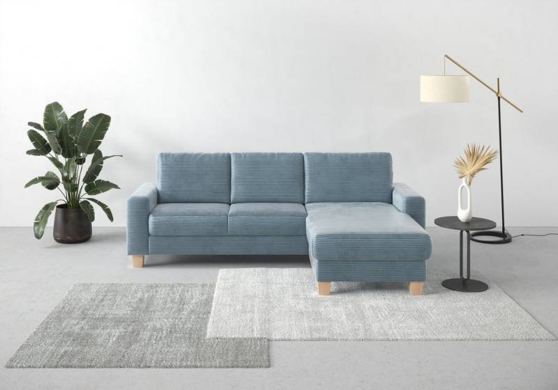 Home affaire Ecksofa Summer L-Form, mit Recamiere, mit oder ohne Bettfunktion und Bettkasten, Cord-Bezug von Home affaire