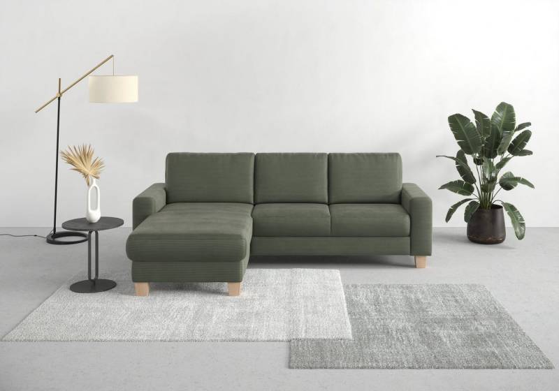 Home affaire Ecksofa Summer L-Form, mit Recamiere, mit oder ohne Bettfunktion und Bettkasten, Cord-Bezug von Home affaire