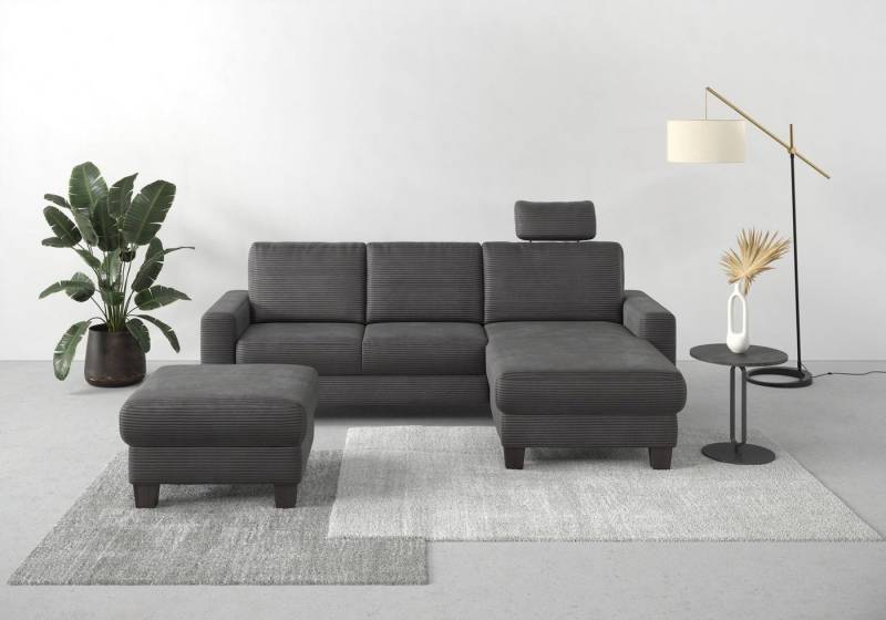 Home affaire Ecksofa Summer L-Form, mit Recamiere, mit oder ohne Bettfunktion und Bettkasten, Cord-Bezug von Home affaire