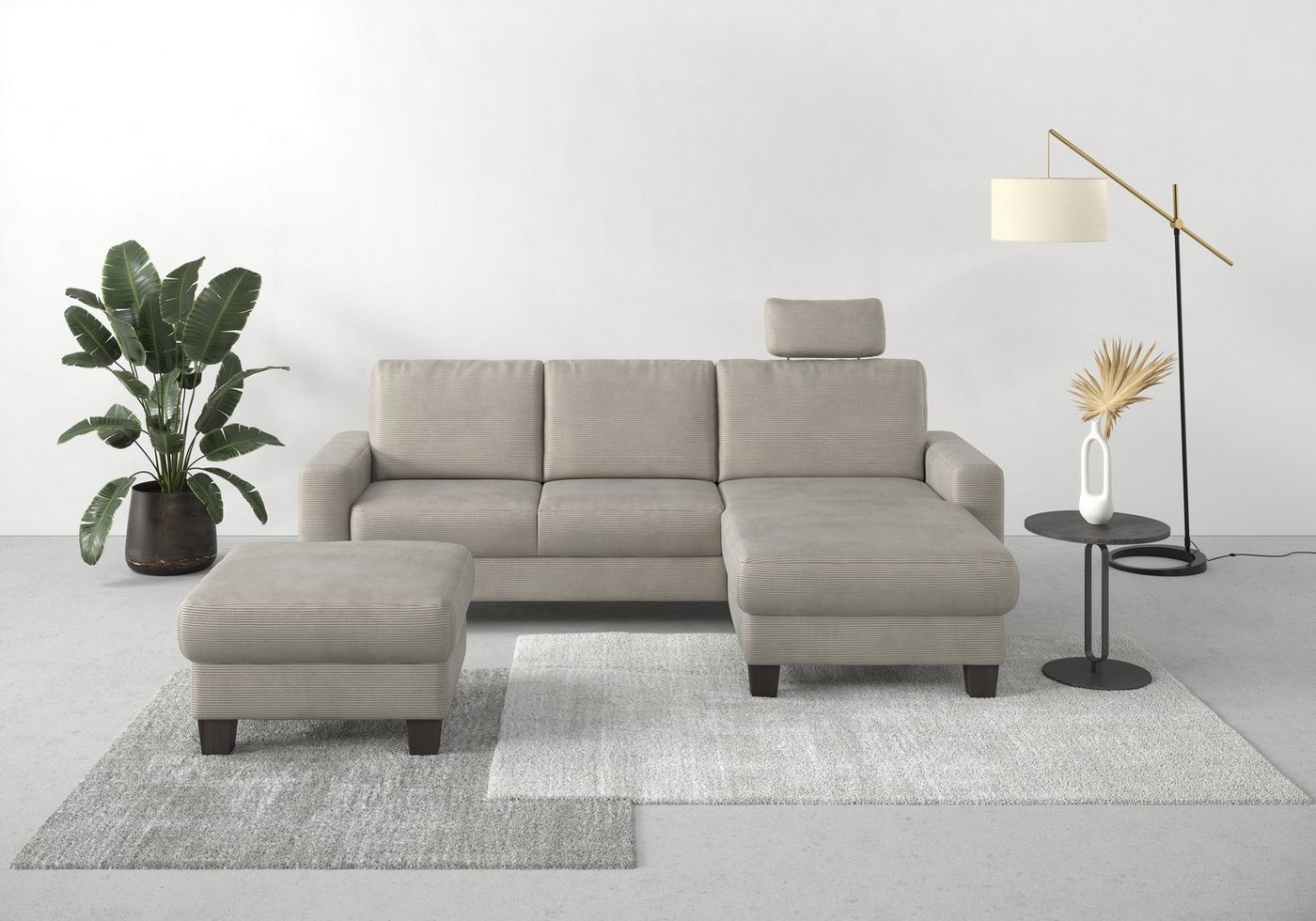 Home affaire Ecksofa Summer L-Form, mit Recamiere, mit oder ohne Bettfunktion und Bettkasten, Cord-Bezug Home affaire Ecksofa Summer L-Form, mit Recamiere, mit oder ohne Bettfunktion und Bettkasten, Cord-Bezug von Home affaire