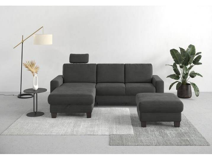 Home affaire Ecksofa Summer L-Form, mit Recamiere, mit oder ohne Bettfunktion und Bettkasten, Cord-Bezug, grau Home affaire Ecksofa Summer L-Form, mit Recamiere, mit oder ohne Bettfunktion und Bettkasten, Cord-Bezug, grau von Home-affaire
