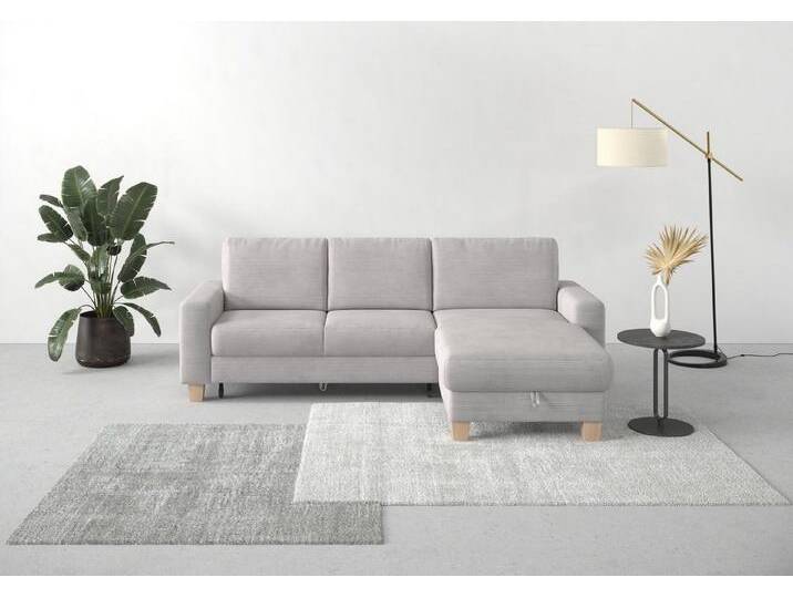 Home affaire Ecksofa Summer L-Form, mit Recamiere, mit oder ohne Bettfunktion und Bettkasten, Cord-Bezug, silberfarben Home affaire Ecksofa Summer L-Form, mit Recamiere, mit oder ohne Bettfunktion und Bettkasten, Cord-Bezug, silberfarben von Home-affaire