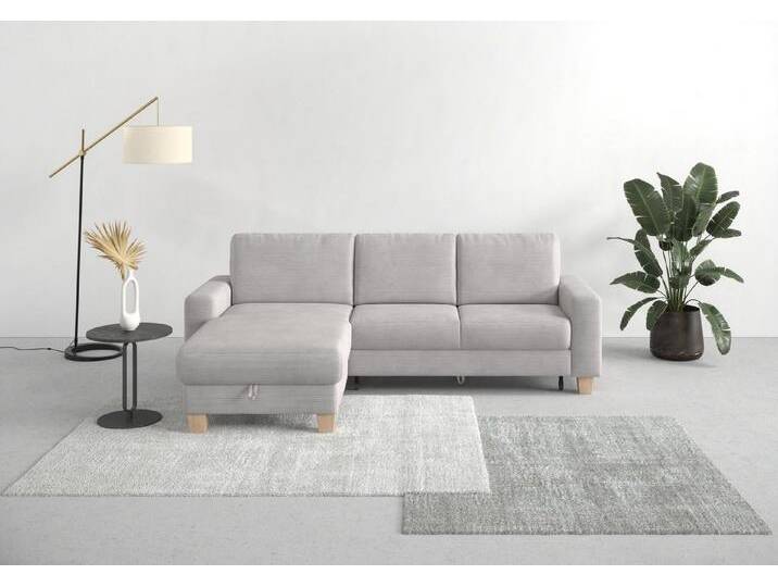 Home affaire Ecksofa Summer L-Form, mit Recamiere, mit oder ohne Bettfunktion und Bettkasten, Cord-Bezug, silberfarben Home affaire Ecksofa Summer L-Form, mit Recamiere, mit oder ohne Bettfunktion und Bettkasten, Cord-Bezug, silberfarben von Home-affaire