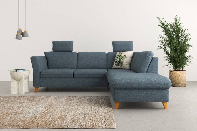Home affaire Ecksofa Trelleborg L-Form, Federkern-Polsterung, wahlweise mit Bettfunktion und Stauraum von Home affaire