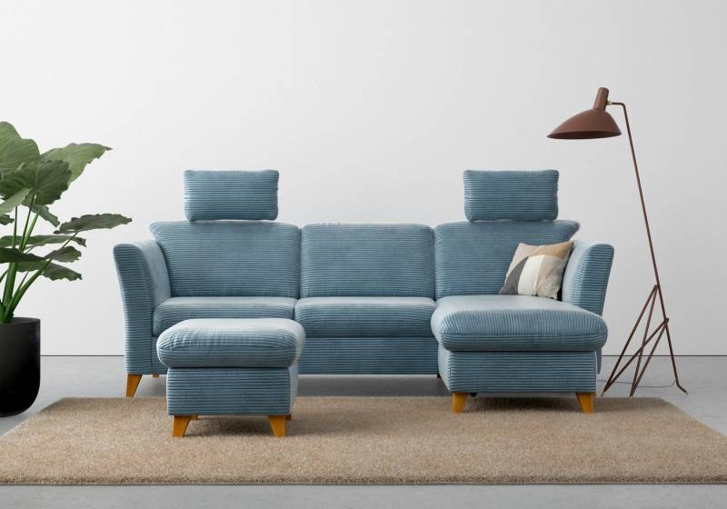 Home affaire Ecksofa Trelleborg L-Form, wahlweise mit Bettfunktion und Bettkasten, inkl. Federkern-Polsterung von Home affaire