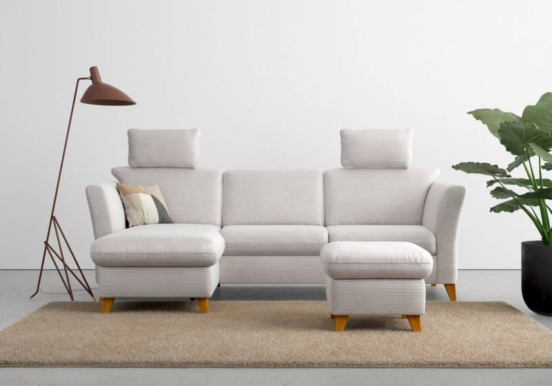 Home affaire Ecksofa Trelleborg L-Form, wahlweise mit Bettfunktion und Bettkasten, inkl. Federkern-Polsterung von Home affaire