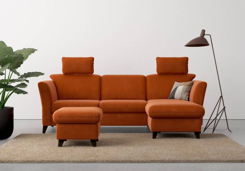 Home affaire Ecksofa Trelleborg L-Form, wahlweise mit Bettfunktion und Bettkasten, inkl. Federkern-Polsterung von Home affaire