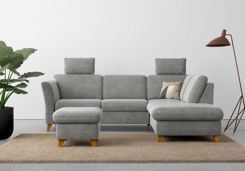 Home affaire Ecksofa Trelleborg L-Form, wahlweise mit Bettfunktion und Bettkasten, inkl. Federkern-Polsterung von Home affaire