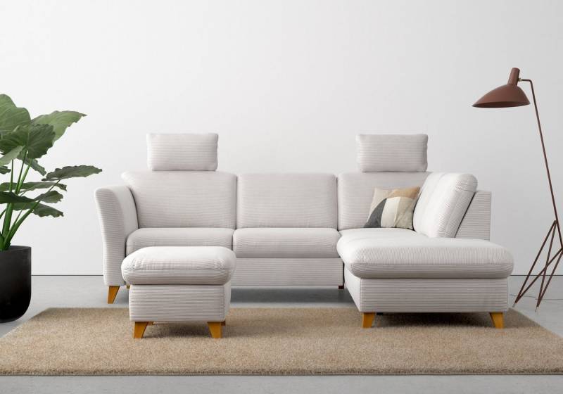 Home affaire Ecksofa Trelleborg L-Form, wahlweise mit Bettfunktion und Bettkasten, inkl. Federkern-Polsterung von Home affaire