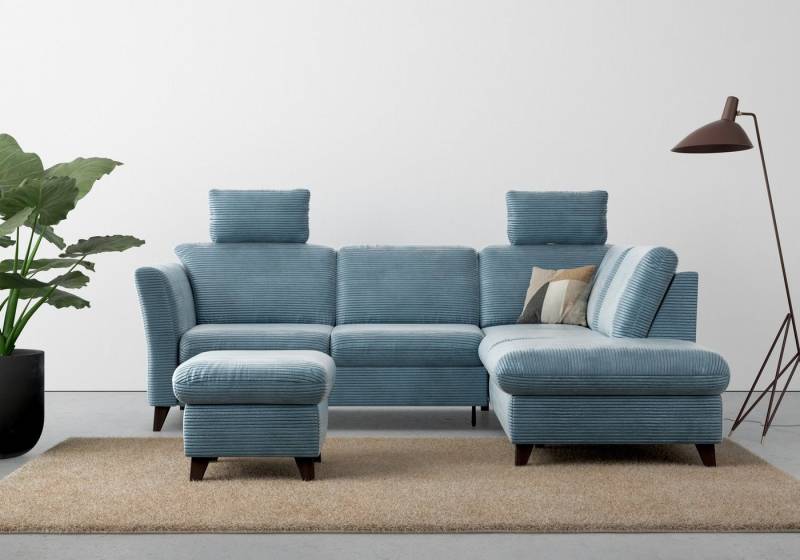 Home affaire Ecksofa Trelleborg L-Form, wahlweise mit Bettfunktion und Bettkasten, inkl. Federkern-Polsterung von Home affaire
