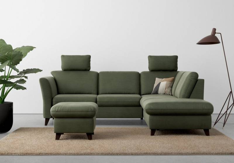 Home affaire Ecksofa Trelleborg L-Form, wahlweise mit Bettfunktion und Bettkasten, inkl. Federkern-Polsterung von Home affaire